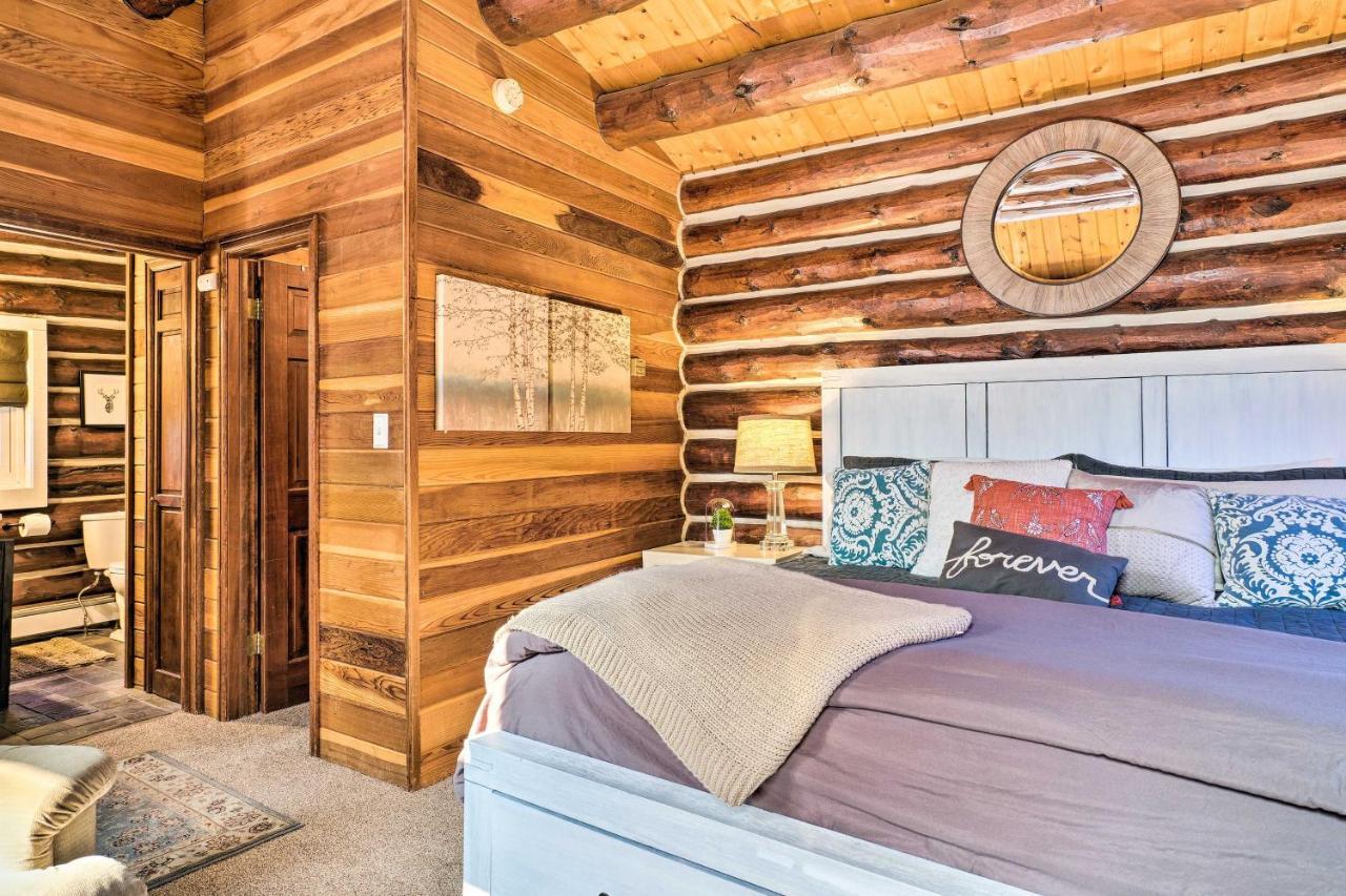 Classic Colorado Log Home With Mountain Views! Florissant Exterior foto